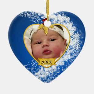 Baby's Photo Keepsake Christmas Ornament