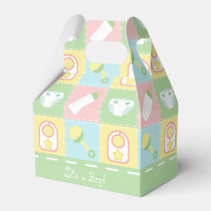 Baby's Quilt Baby Shower Favour Box