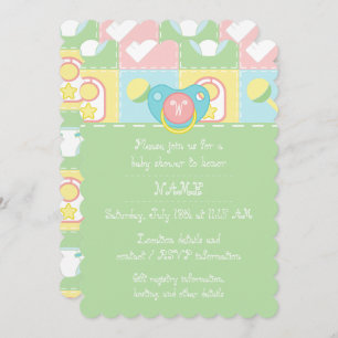 Baby's Quilt Baby Shower Invitation