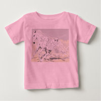 Baby's T-Shirt White Stallion