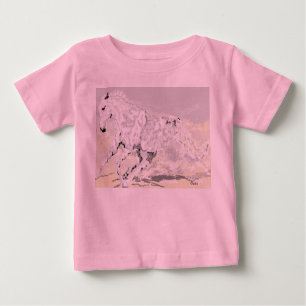 Baby's T-Shirt White Stallion