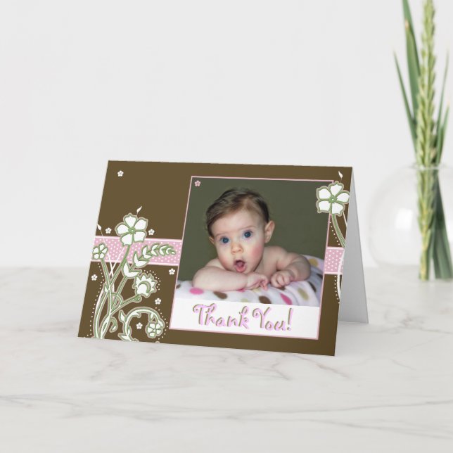 Baby's Thank You! Thank You Card (Front)