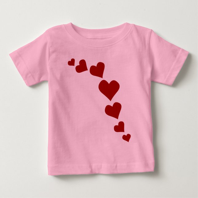 Baby's Valentines T-Shirt Baby Love Shirt Custom (Front)
