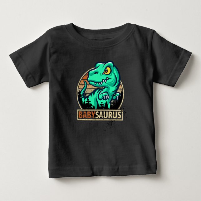 Babysaurus funny t-rex  baby T-Shirt (Front)