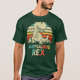 Babysaurus Rex Dinosaur Fathers Day T-Shirt