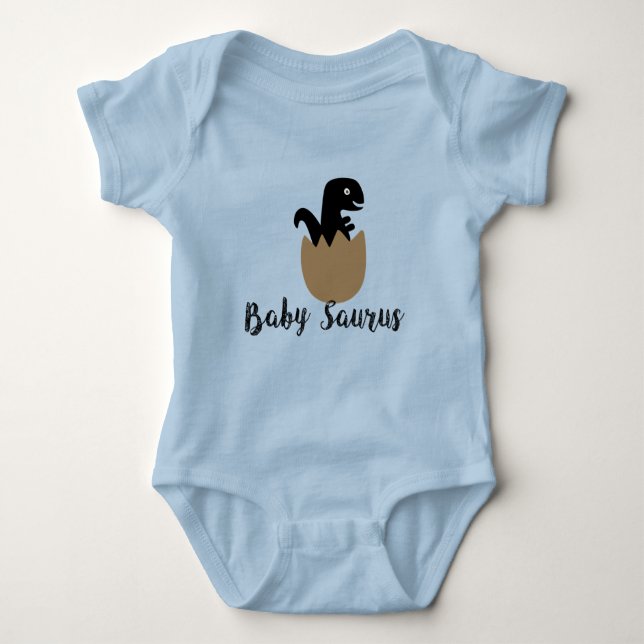 Babysaurus Shirt, Baby Saurus Bodysuit, Pregnancy Baby Bodysuit (Front)