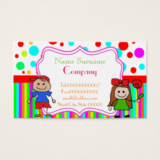 babysitting business cards templates free printable