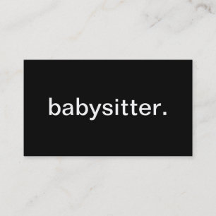 Babysitter Business Card
