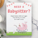 Babysitter Flyer<br><div class="desc">Promotional Babysitter Flyer. Customise it with your own text and spread the word.</div>