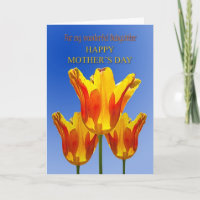 Babysitter Mother's Day, tulips full of sunshine