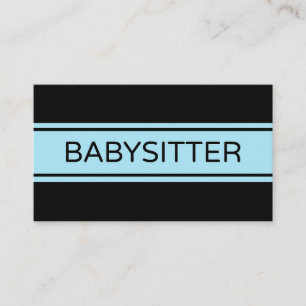 Babysitter Stripe Business Card