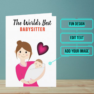 Babysitter Thank You Card