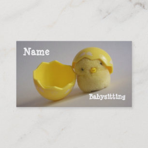 Babysitting Business Card