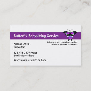 Babysitting Business Cards