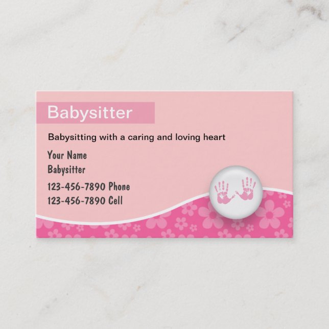 Babysitting Business Cards (Front)