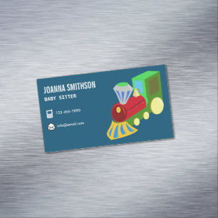 Babysitting Day Care Kindergarten Babysitter Magnetic Business Card