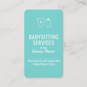 Babysitting Services at the Jersey Shore QR Code Business Card