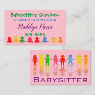 Babysitting Services Business Card