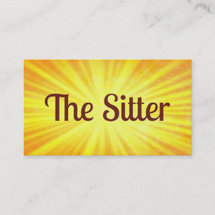 Babysitting Sunshine Business Card