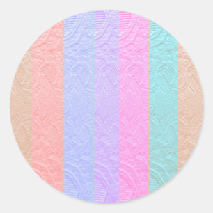 Babysoft Spectrum : Silver Foil Embossed Artwork Classic Round Sticker