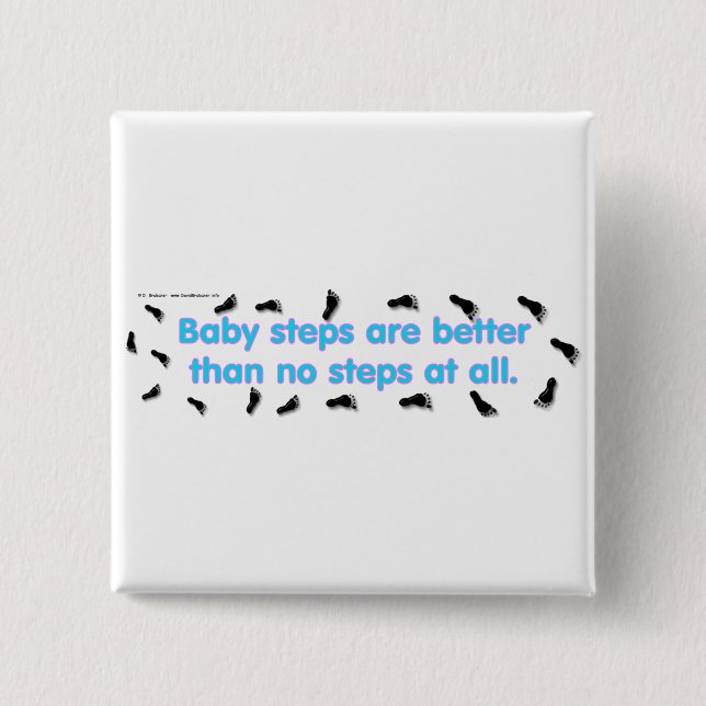 BabySteps 15 Cm Square Badge (Front)