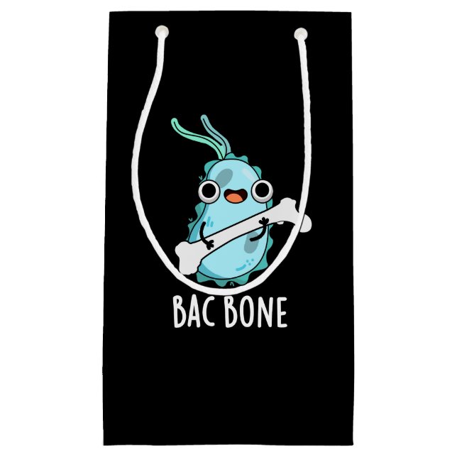 Bac Bone Funny Bacteria Pun  Small Gift Bag (Front)