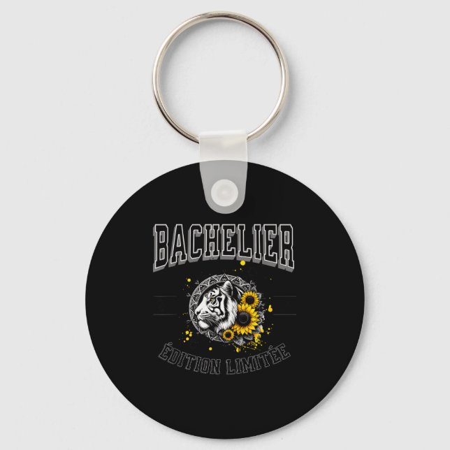 Bac Diploma 2025 Tiger Limited Edition New Bachelo Key Ring (Front)