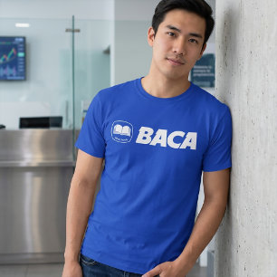BACA - Indonesia Parody Brand Bank Logo T-Shirt