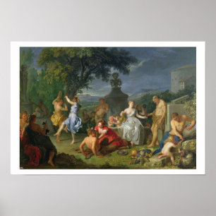 Bacchanal, 1719 (oil on canvas) poster