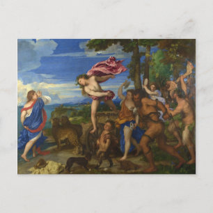 Bacchus and Ariadne by Titian Postcard