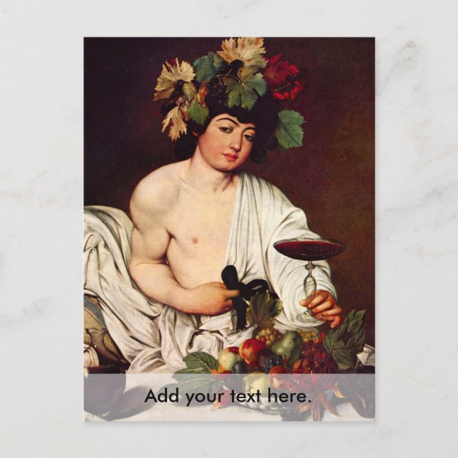 Bacchus by Caravaggio Postcard (Front)