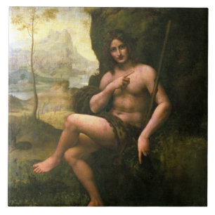 Bacchus, c.1695 (oil on canvas) ceramic tile