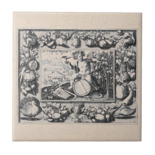 Bacchus God of Wine Tile