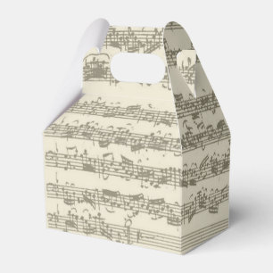 Bach 2nd Cello Suite Music Manuscript Favour Box