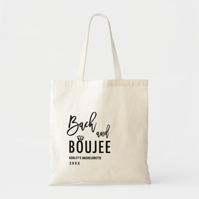 Bach and Boozy Bachelorette Party Favours Tote Bag (Front)