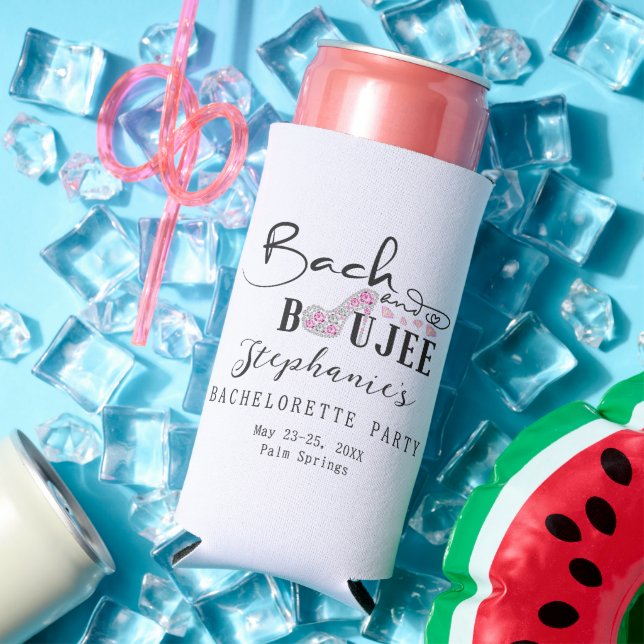 Bach & Boujee Diamond Bachelorette Glitz & Glam Seltzer Can Cooler (In Situ Summer)