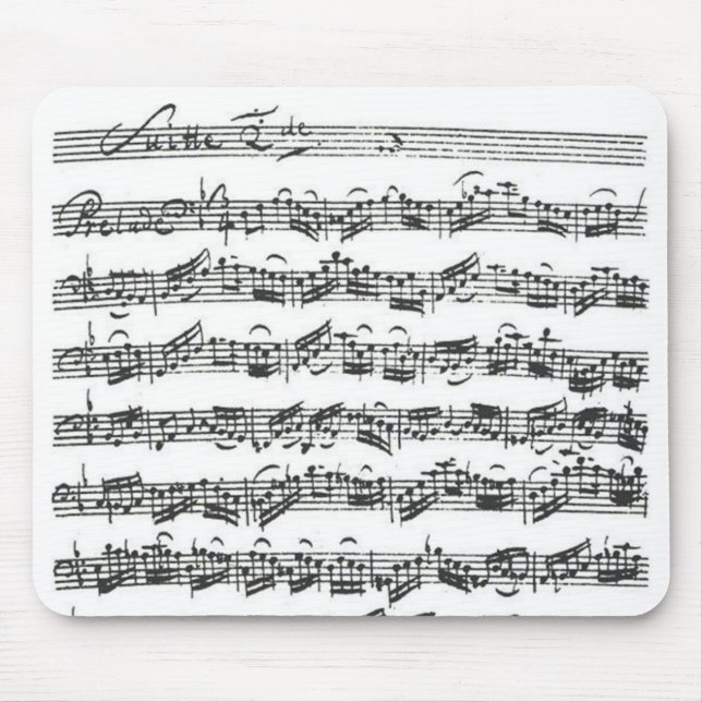 Bach Cello Suite Mouse Pad (Front)