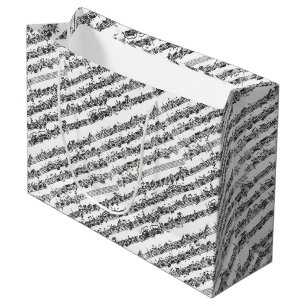 Bach Cello Suite Music Manuscript Large Gift Bag