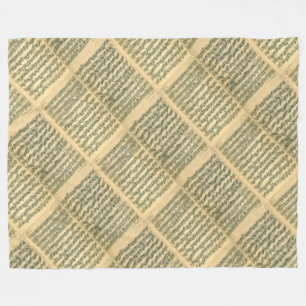 Bach Chaconne Music Manuscript for Solo Violin Fleece Blanket