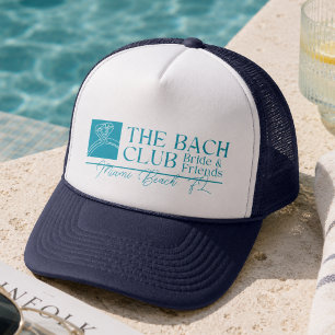 Bach Club Modern Blue Bachelorette Trucker Hat