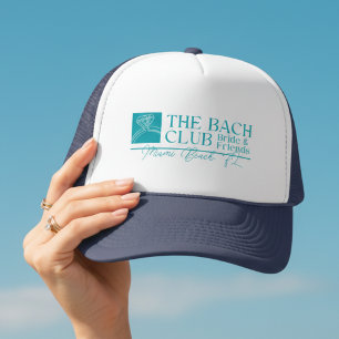 Bach Club Modern Blue Bachelorette Trucker Hat