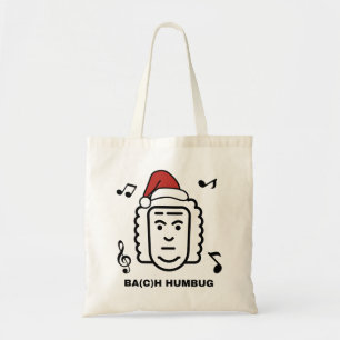 BACH Funny Classical Music Composer Christmas Pun Tote Bag