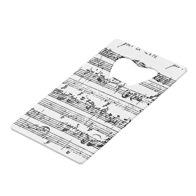 Bach music bottle opener (Front Angled)