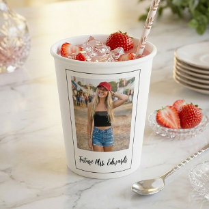 Bach Party Bridal Shower Bachelorette Favours Phot Paper Cups