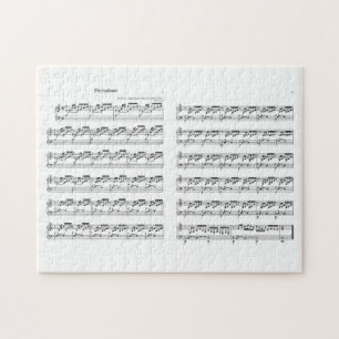 Bach the Well Tempered Clavier Prealudium 1 C-dur Jigsaw Puzzle