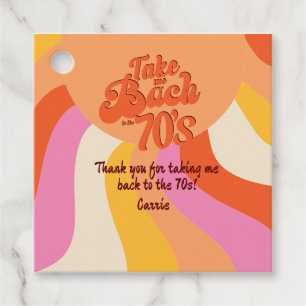 Bach to the 70s Retro Groovy Sunset Bachelorette Favour Tags