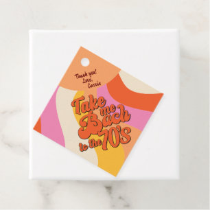 Bach to the 70s Retro Groovy Sunset Bachelorette Favour Tags