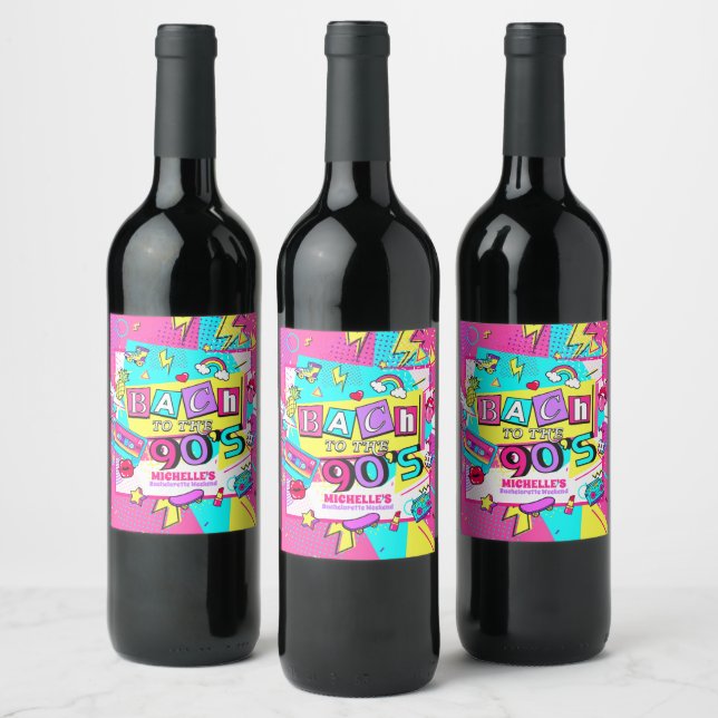 Bach to the 90's wine label (Bottles)