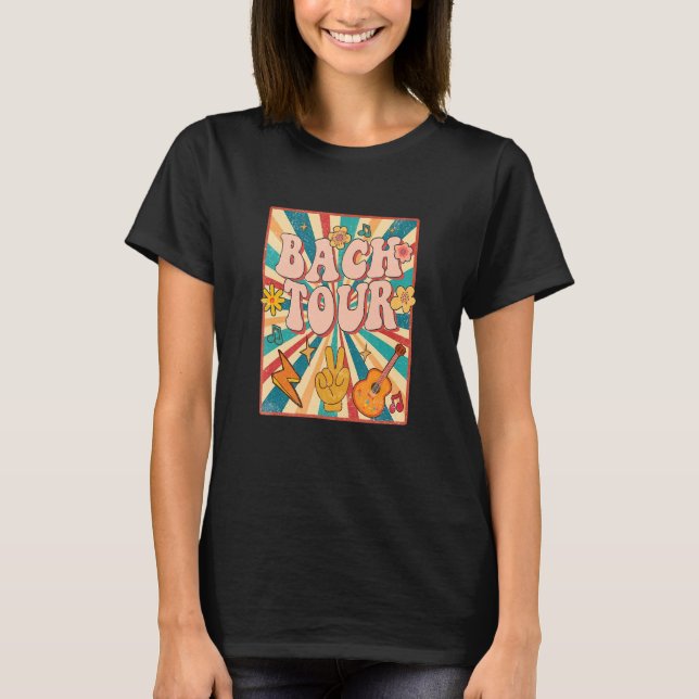 Bach Tour Retro 60s 70s Theme Bridesmaid Bachelore T-Shirt (Front)
