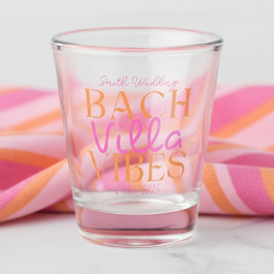 Bach Villa Vibes - Pink and Orange Tropical  Shot Glass